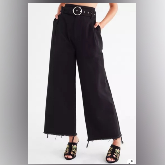 BDG Denim - BDG cara high rise belted culottes jeans wide leg